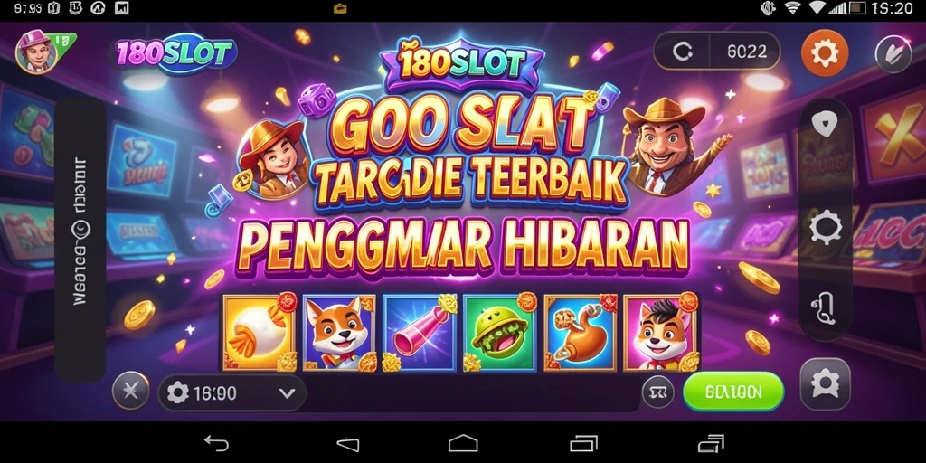Tampilan gameplay 180SLOT yang mengasyikkan dan penuh warna.
