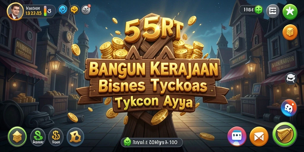 Tampilan gameplay seru dari permainan Tycoon 55RT.