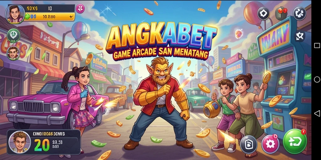 Screenshot gameplay <strong>ANGKABET</strong> yang menunjukkan aksi seru dalam permainan Arcade.
