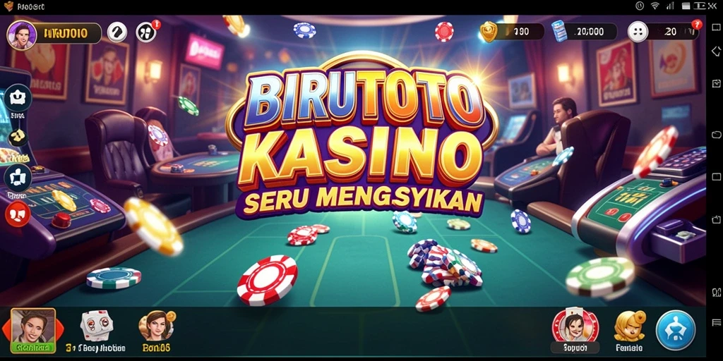 Tampilan gameplay yang seru dan menarik di BIRUTOTO.
