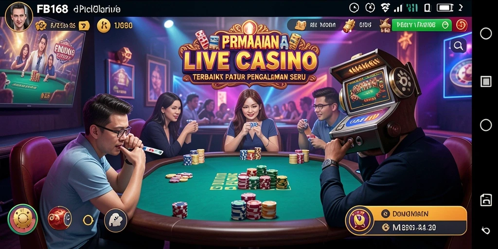 Gameplay Live Casino yang seru dan interaktif di FB168.