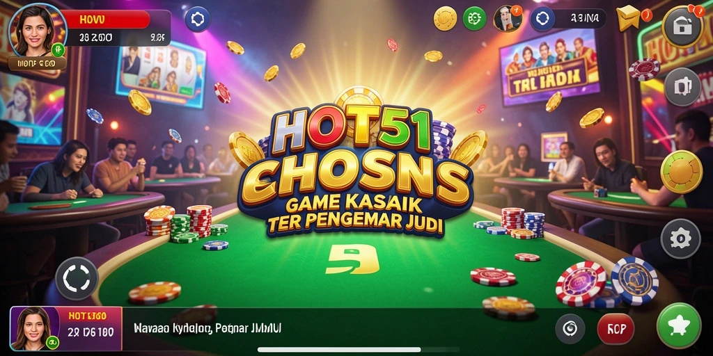 Tangkapan layar HOT51 menampilkan gameplay Kasino yang mendebarkan dan penuh warna.