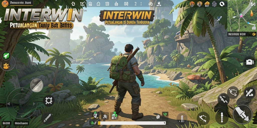 Tampilan menarik dari gameplay INTERWIN di dunia terbuka.