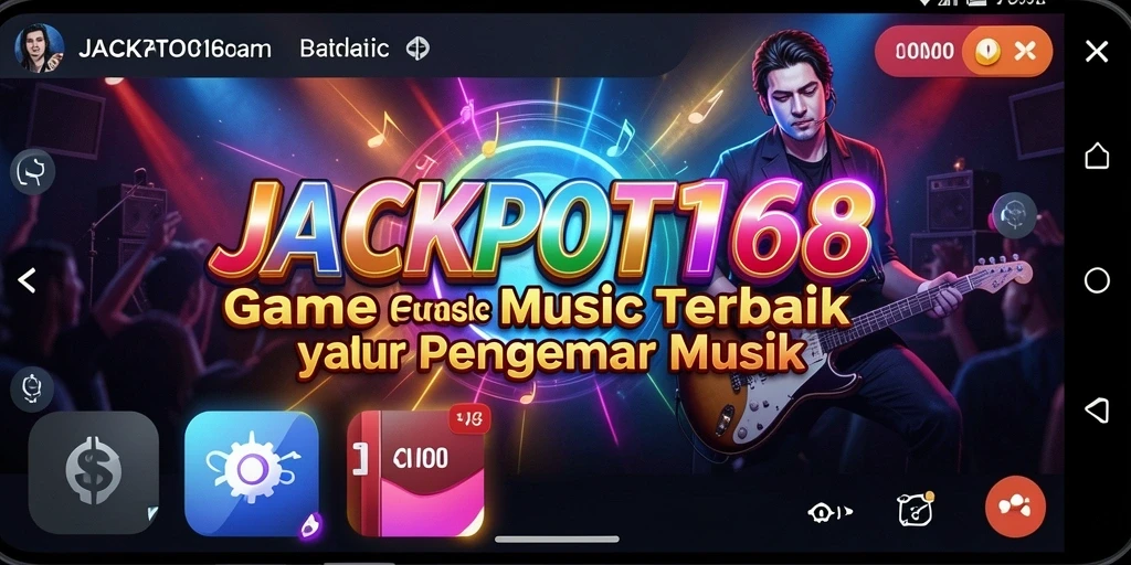 Screenshot gameplay JACKPOT168 menampilkan keseruan dan tantangan musik.