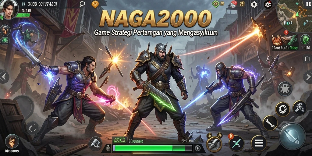 Tampilan menyenangkan dari gameplay strategi NAGA2000.