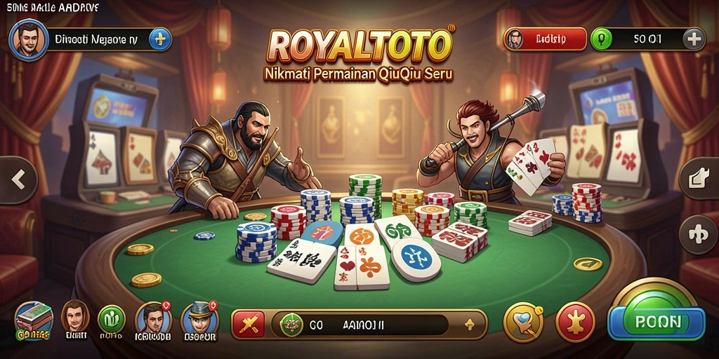 Tangkapan layar permainan QiuQiu yang mendebarkan di ROYALTOTO.